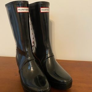 Authentic Hunter Tall Wedge Boots
